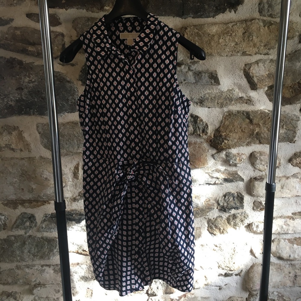 Michael Kors button down tie front shirtdress